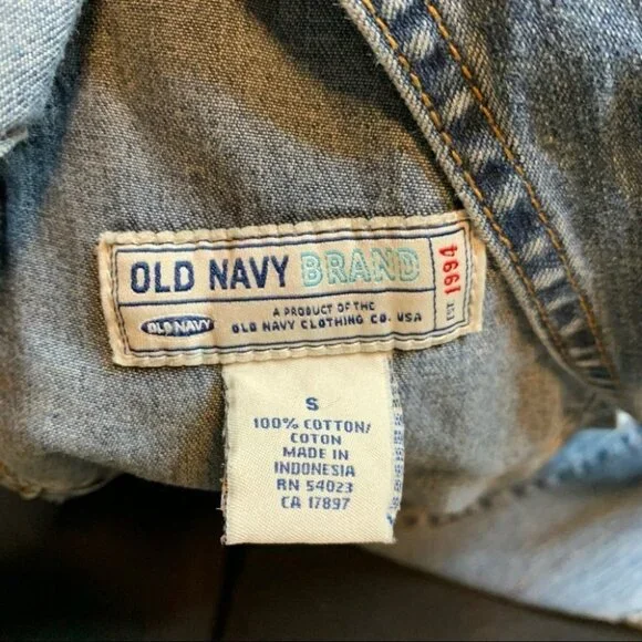 Y2k vintage Old Navy Overalls Size Small - Picture 3 of 9